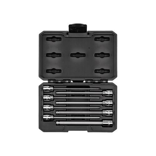 Main product image of 3/8" Drive Long Ball End Hex Bit Socket Set with Case, 8 Pieces (1/8" - 3/8")