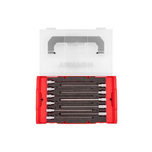 Main product image of 3/8" Drive Long Hex Bit Socket Set w/ Mini Stacking Tool Box, 11-Piece (3 - 10mm)