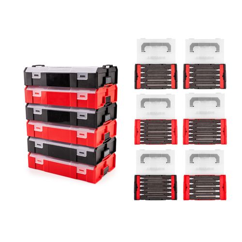 Main product image of 3/8" Drive Long Bit Socket Set w/ Mini Stacking Tool Boxes, 56-Piece (1/8"- 3/8", 3 - 10mm)