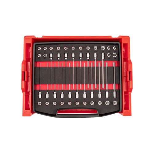 Main product image of 3/8" Drive Standard and Long Bit Socket Set w/ Open Top Drawer and Rack (46-Piece)