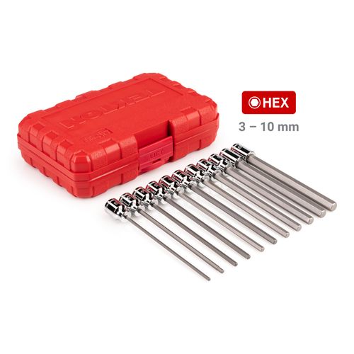 Main product image of 3/8" Drive Long Hex and Torx Bit Socket Set, 31-Piece (1/8-3/8", 3-10mm, T10-T60)