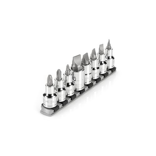 Main product image of 1/2" Drive Phillips/Slotted Bit Socket Set with Rail, 8-Piece (#2-#4, 1/4-5/8")