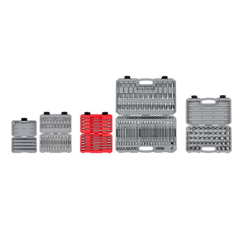 Main product image of 1/4', 3/8", & 1/2" Drive Bit Socket Set with Cases (248 Pieces)