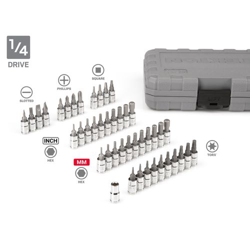Main product image of 1/4', 3/8", & 1/2" Drive Bit Socket Set with Cases (248 Pieces)