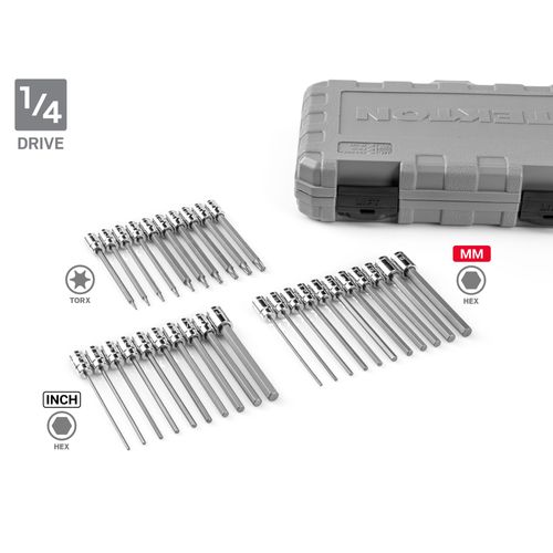 Main product image of 1/4', 3/8", & 1/2" Drive Bit Socket Set with Cases (248 Pieces)