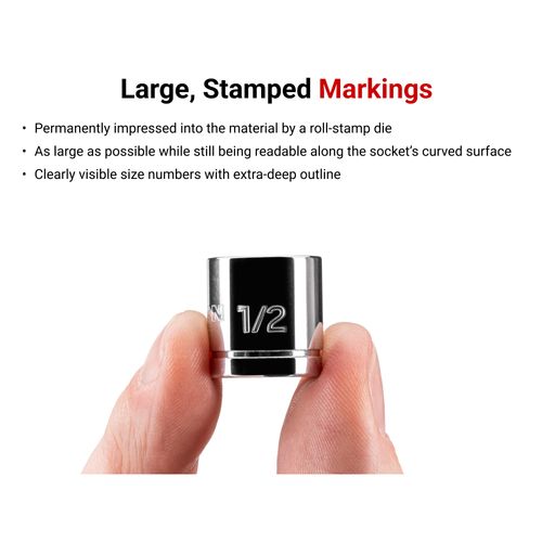 Main product image of 3/8" Drive x 1/2" Extra-Shallow 6-Point Socket