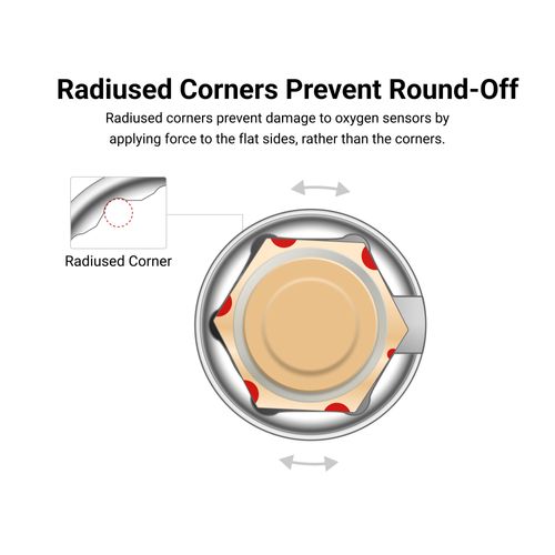 Main product image of 3/8" Drive x 7/8" 6-Point Oxygen Sensor Socket