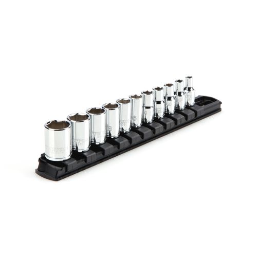 Main product image of 1/4" Drive 6-Point Socket Set with Rail, 11-Piece (5/32-9/16")
