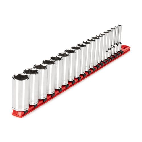 Main product image of 3/8" Drive Deep 6-Point Socket Set with Rail, 19-Piece (6-24mm)