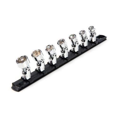 Main product image of 3/8" Drive Universal Joint Socket Set with Rail, 7-Piece (3/8-3/4")