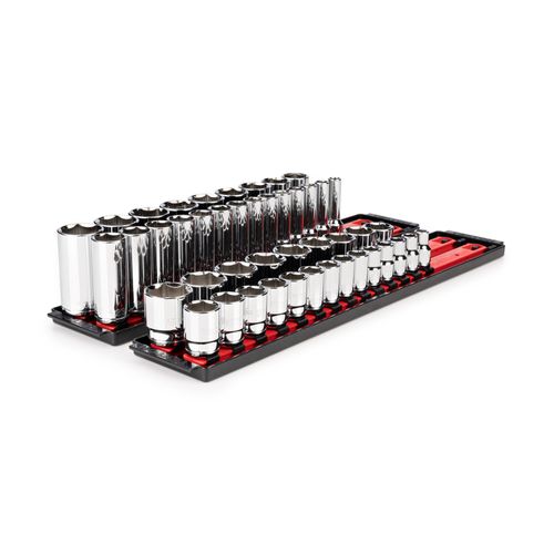 Main product image of 1/2" Drive 6-Point Socket Set with Rails, 46-Piece (10-32mm)