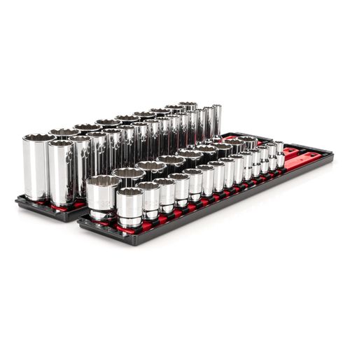 Main product image of 1/2" Drive 12-Point Socket Set with Rails, 46-Piece (10-32mm)