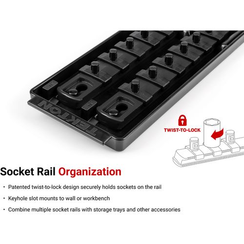 Main product image of 1/4, 3/8, 1/2" Drive 6-Point Socket Set with Rails (214-Piece)