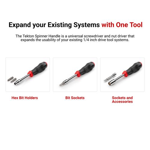 Main product image of 1/4" Drive High-Torque Spinner Handle