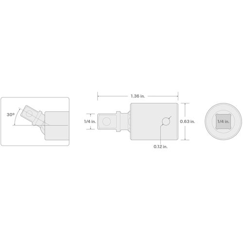 Main product image of 1/4" Drive Impact Universal Joint