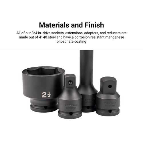 Main product image of 3/4" Drive (F) x 1" (M) Impact Adapter (Pin Detent)