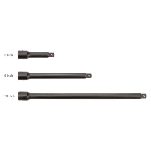 Main product image of 3/8" Drive Impact Extension Set, 3-Piece (3, 6, 10")