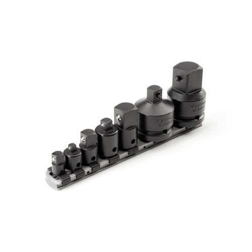 Main product image of 1/4, 3/8, 1/2, 3/4" Drive Impact Adapter/Reducer Set with Rail (7 Pieces)