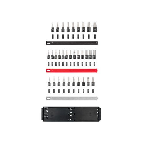 Main product image of 3/8" Drive Hex/Torx Impact Bit Socket Set with Rails, 32-Piece (5/32-9/16", 4-14mm, T20-T60)