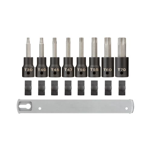 Main product image of 1/2" Drive Torx Impact Bit Socket Set with Rail, 8-Piece (T30-T70)