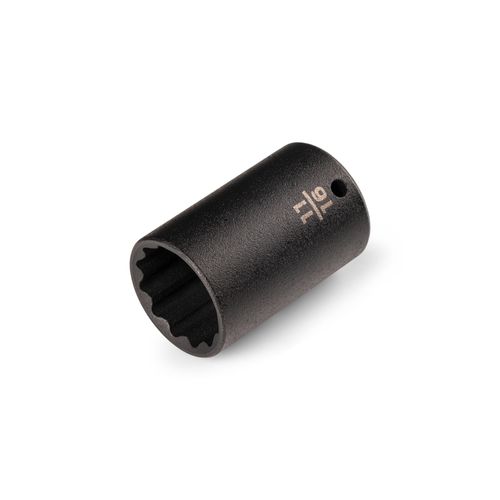 Main product image of 1/4" Drive x 11/16" Semi-Deep 12-Point Impact Socket