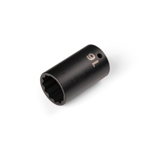Main product image of 1/4" Drive x 16mm Semi-Deep 12-Point Impact Socket