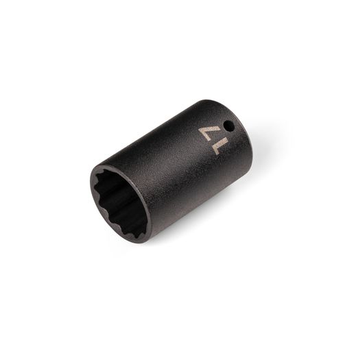 Main product image of 1/4" Drive x 17mm Semi-Deep 12-Point Impact Socket