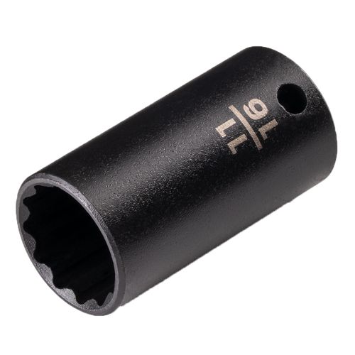 Main product image of 3/8" Drive x 11/16" Semi-Deep 12-Point Impact Socket