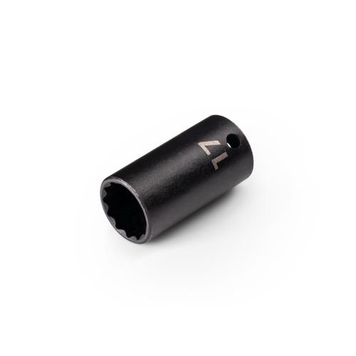 Main product image of 3/8" Drive x 17mm Semi-Deep 12-Point Impact Socket