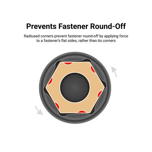 Main product image of 1/2" Drive x 40mm Deep 6-Point Impact Socket