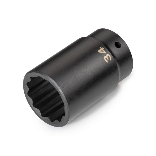 Main product image of 1/2" Drive x 34mm Deep 12-Point Impact Socket