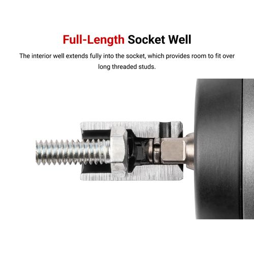 Main product image of 1/4" Drive 6-Point Impact Socket Set with Rails and Tray, 26-Piece (5/32-11/16")