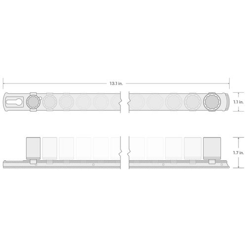 Main product image of 3/8" Drive 12-Point Impact Socket Set with Rail, 12-Piece (8-19mm)