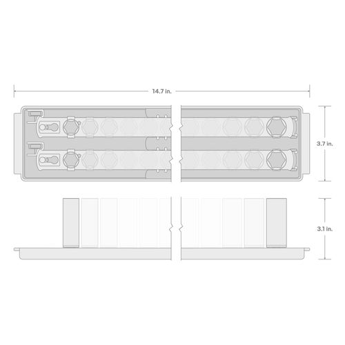 Main product image of 3/8" Drive 6-Point Impact Socket Set with Rails, 18-Piece (5/16-3/4")