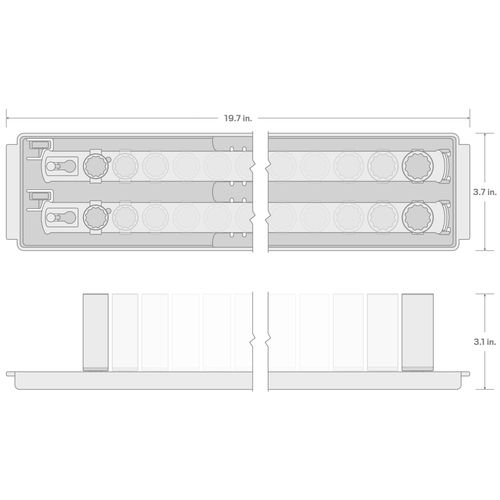 Main product image of 3/8" Drive 12-Point Impact Socket Set with Rails, 30-Piece (1/4-1")