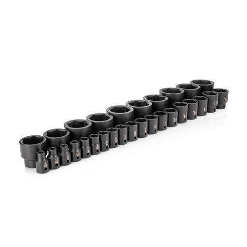 Main product image of 1/2" Drive 6-Point Impact Socket Set, 29 Pieces (5/16" - 2")