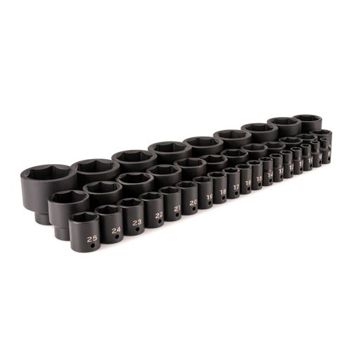 Main product image of 1/2" Drive Shallow 6-Point Impact Socket Set, 39-Piece (8 - 50mm)