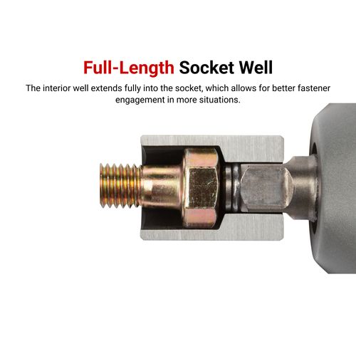 Main product image of 1/2" Drive 6-Point Impact Socket Set with Rails and Tray, 29 Pieces (5/16" - 2")
