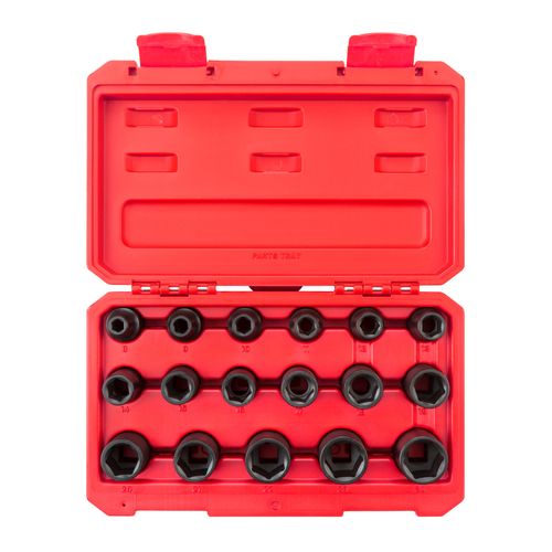 Main product image of 1/2" Drive 6-Point Impact Socket Set, 17-Piece (8-24mm)