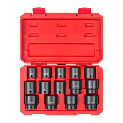 Main product image of 1/2" Drive 6-Point Impact Socket Set, 14-Piece (25-38mm)
