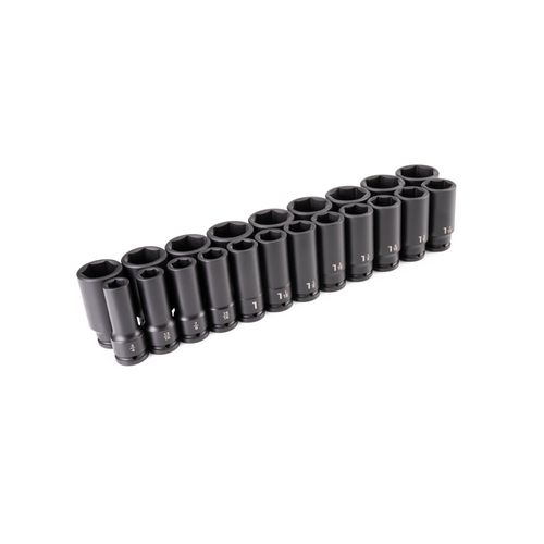 Main product image of 3/4" Drive Deep 6-Point Impact Socket Set, 21-Piece (3/4"- 2")