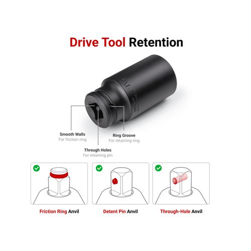 Main product image of 3/4" Drive Deep 6-Point Impact Socket Set, 21-Piece (3/4"- 2")