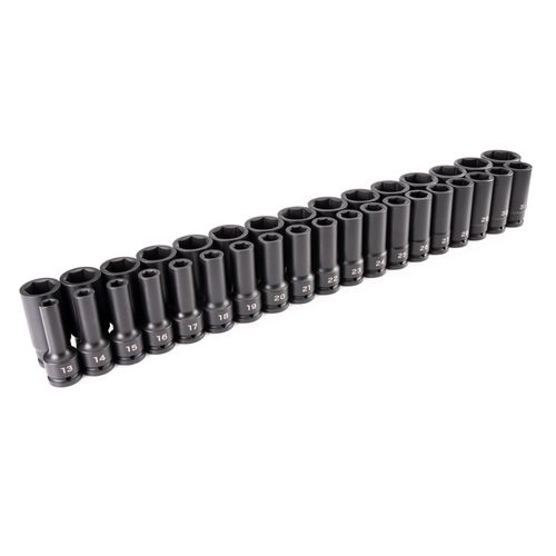 Main product image of 3/4" Drive Deep 6-Point Impact Socket Set, 34-Piece (13 - 50mm)