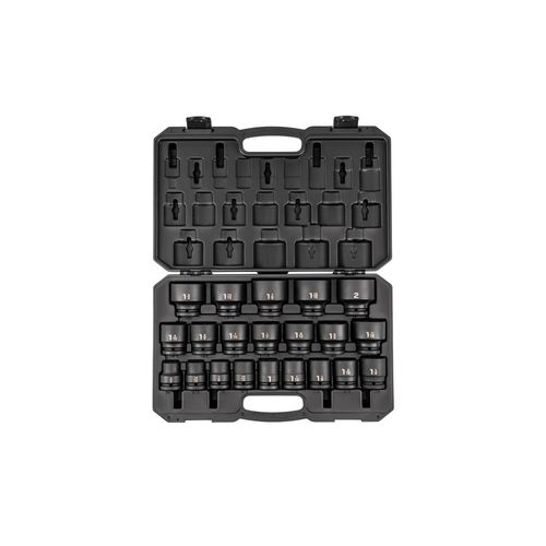 Main product image of 3/4" Drive 6-Point Impact Socket Set with Case, 21 Pieces (3/4" - 2")