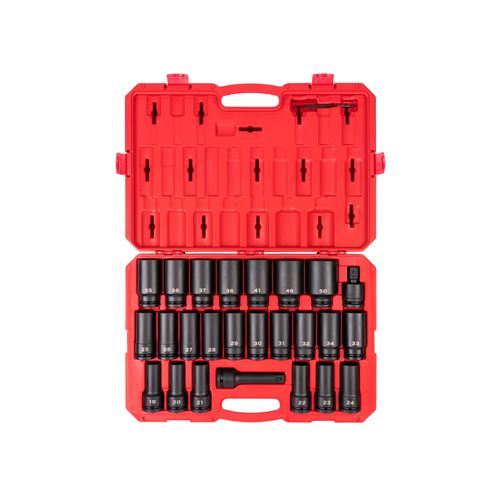 Main product image of 3/4" Drive Deep 6-Point Socket Set w/ Case, 26-Piece (19 - 50mm)
