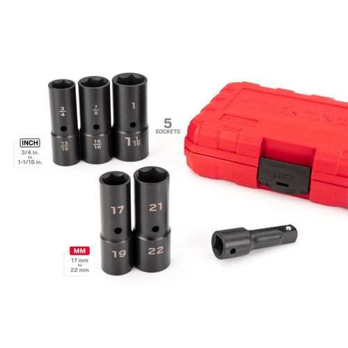 Main product image of 1/2" Drive Thin Wall Impact Flip Socket Set (6-Piece)