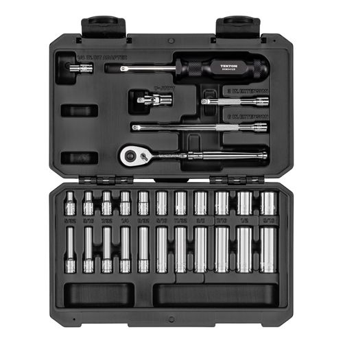 Main product image of 1/4" Drive 6-Point Socket and Ratchet Set, 28-Piece (5/32-9/16")