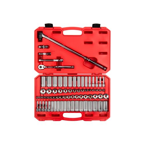 Main product image of 3/8" Drive 6-Point Socket and Ratchet Set, 73-Piece (1/4-1", 6-24mm)