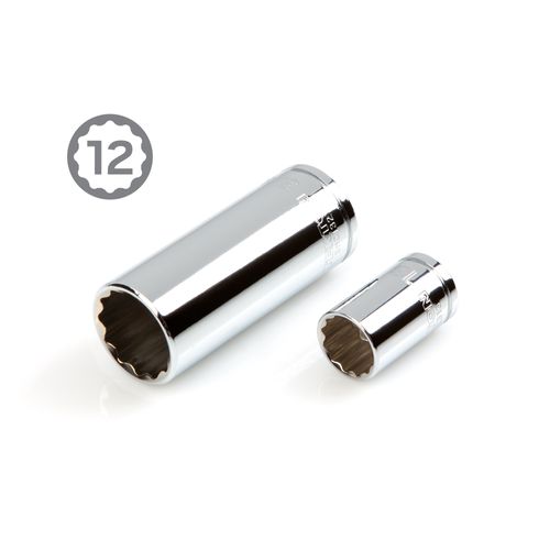 Main product image of 3/8" Drive 12-Point Socket and Ratchet Set, 73-Piece (1/4-1", 6-24mm)