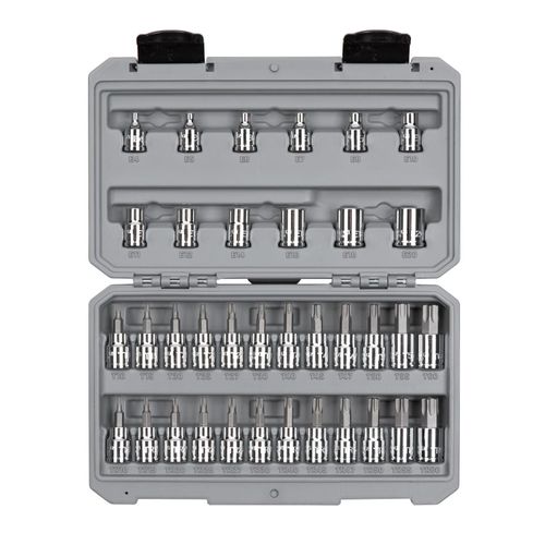 Main product image of 3/8" Drive Torx/TR Torx Bit & External Star Socket Set, 36-Piece (T10-T60, TR10-TR60, E4-E20)